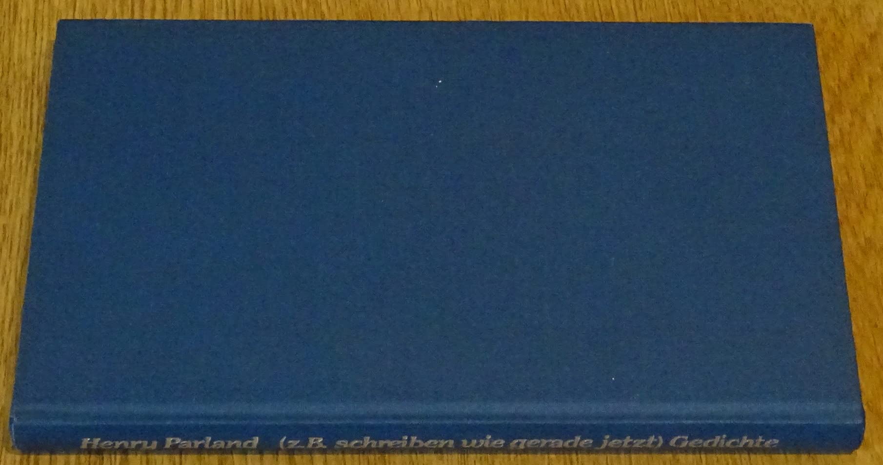 Zum Beispiel schreiben wie gerade jetzt: Gedichte. Schwed.-Dtsch. Übertr. u. Nachw. v. Wolfgang Butt Books