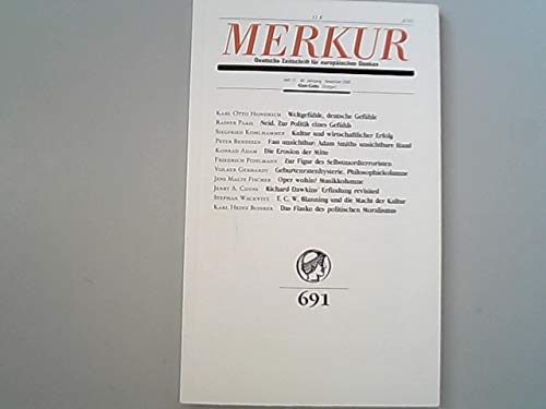 Merkur. Deutsche Zeitschrift für europäisches Denken, Nr. 691, Heft 11, 60. Jahrgang, November 2006 Books