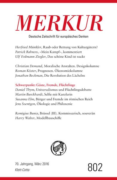 MERKUR Deutsche Zeitschrift für europäisches Denken Nr. 802, Heft März 2016 Books