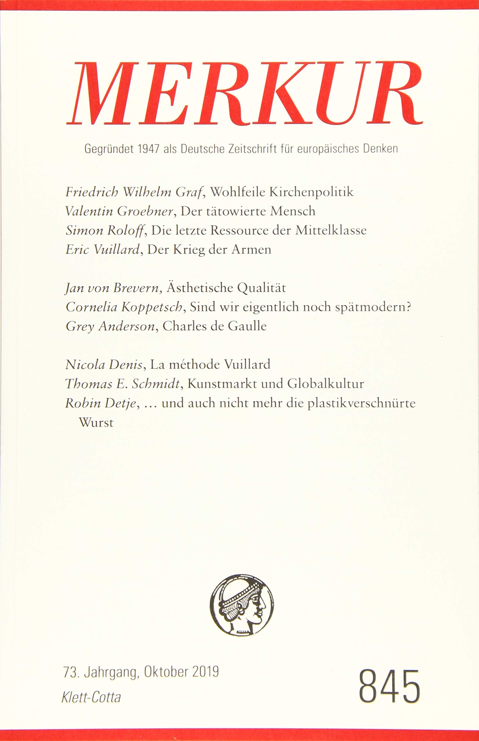MERKUR 10/2019 Social Sciences Books