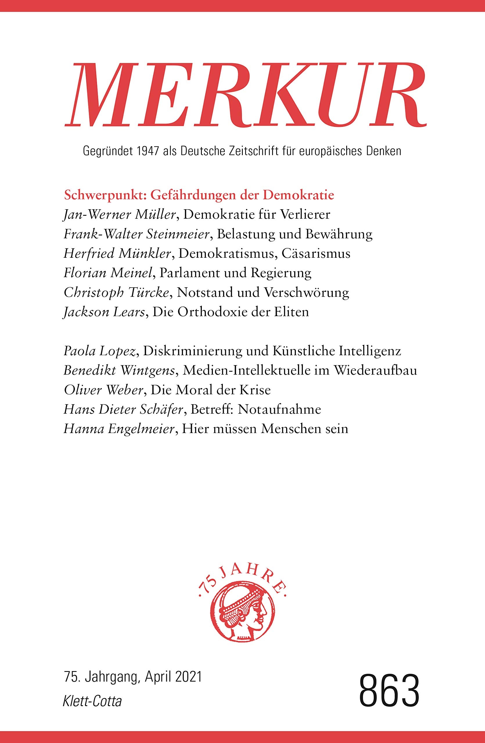 MERKUR 4/2021 Medicine Books
