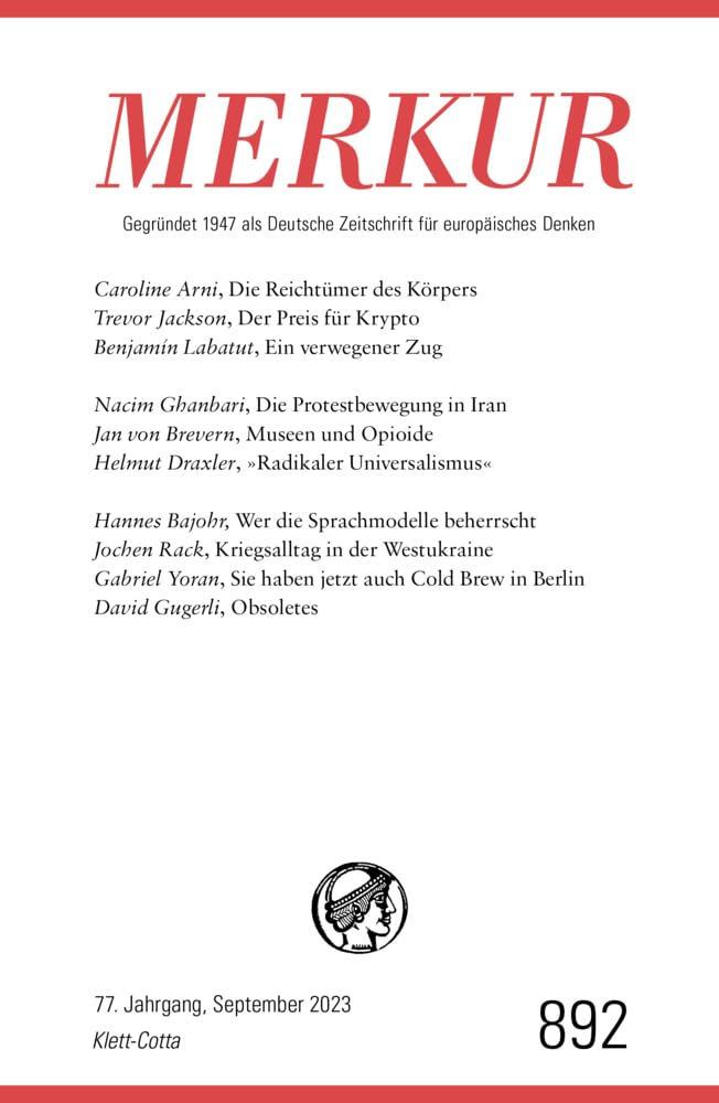 MERKUR  9/2023 Philosophy Books