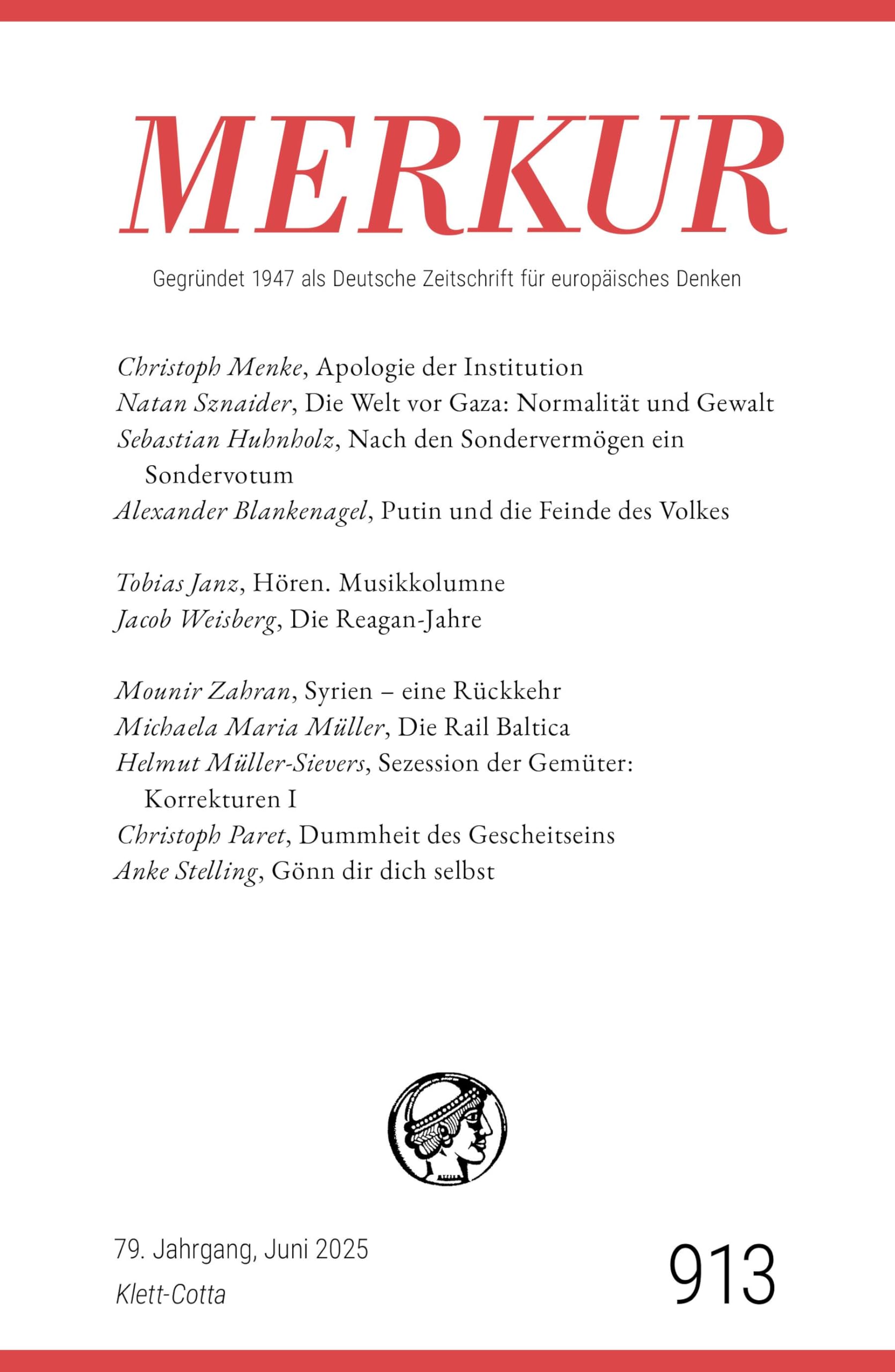 MERKUR 6/2025, Jg.79 Philosophy