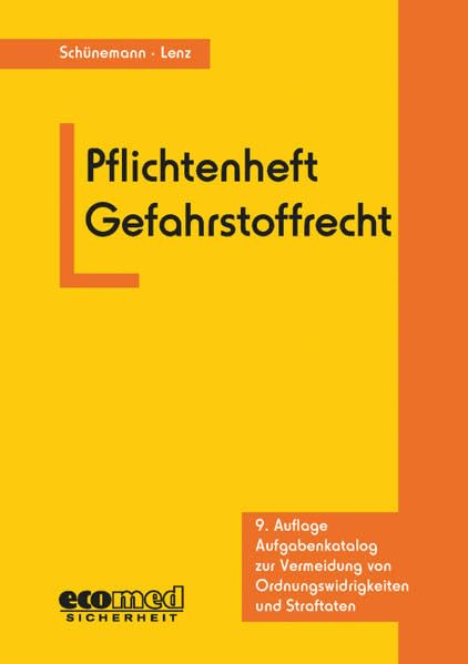 Pflichtenheft Gefahrstoffrecht Law