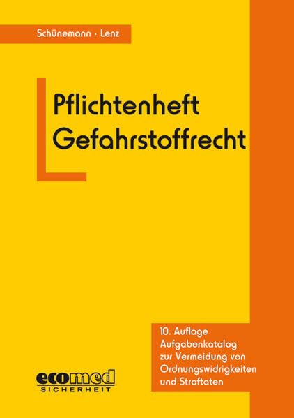 Pflichtenheft Gefahrstoffrecht Law