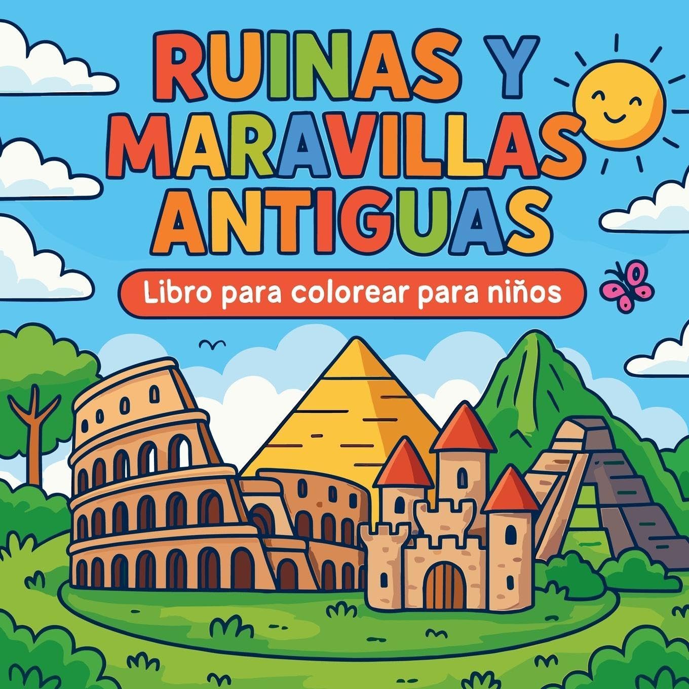 Ruinas y Maravillas Antiguas - Libro para colorear para niños Non-fiction