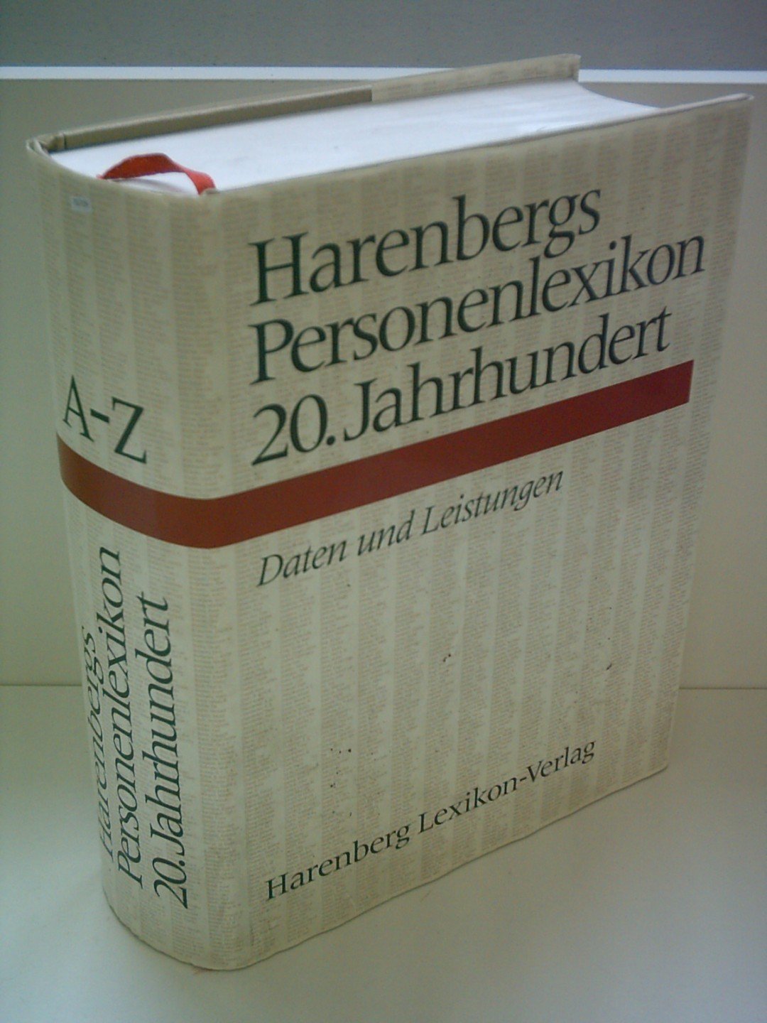 Harenbergs Personenlexikon 20. Jahrhundert, Daten und Leistungen book