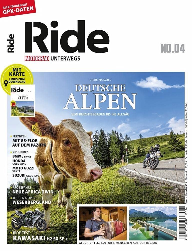 RIDE - Motorrad unterwegs, No. 4: Deutsche Alpen Leisure, Home & Garden