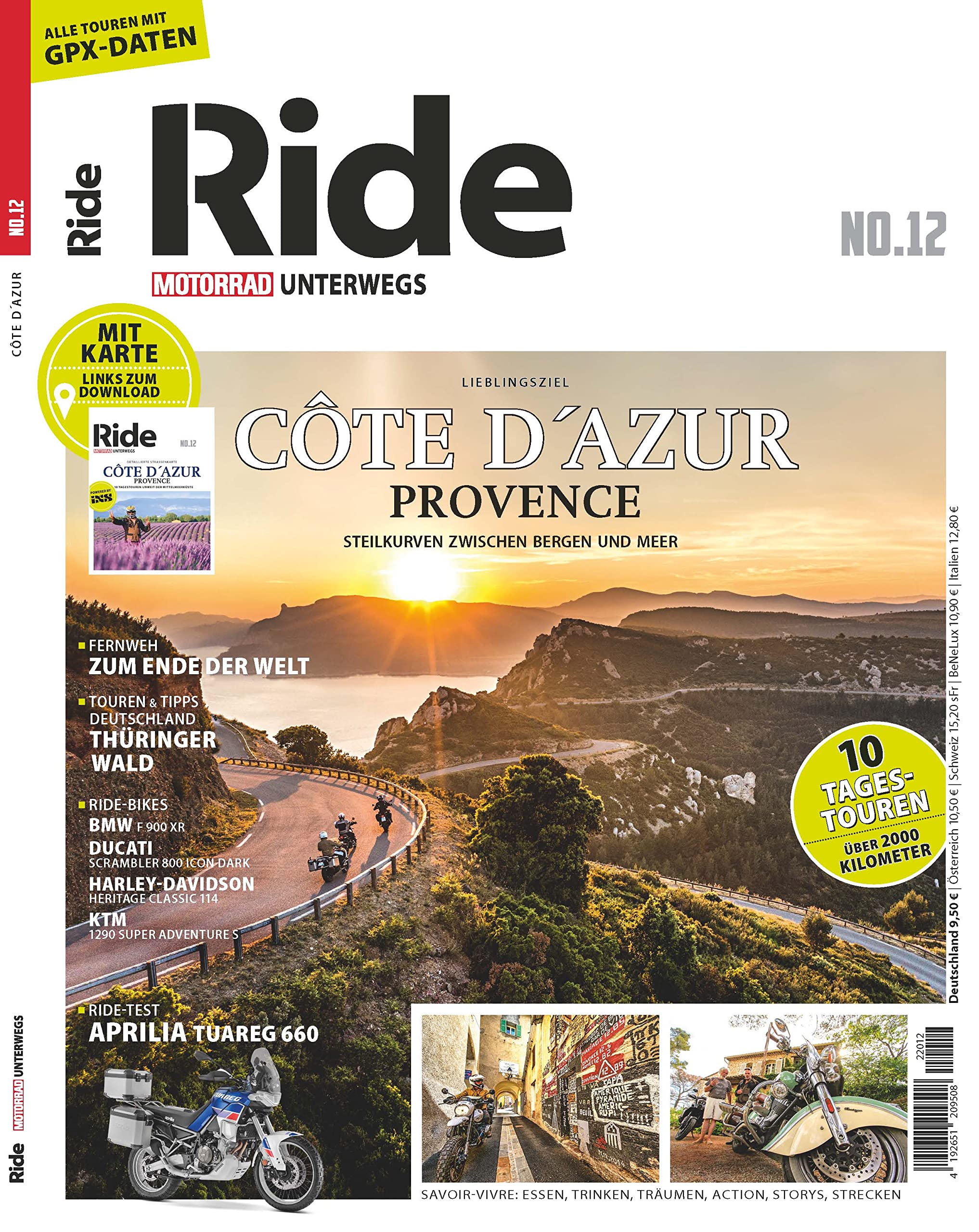 RIDE - Motorrad unterwegs, No. 12: Cote d'Azur / Provence Leisure, Home & Garden