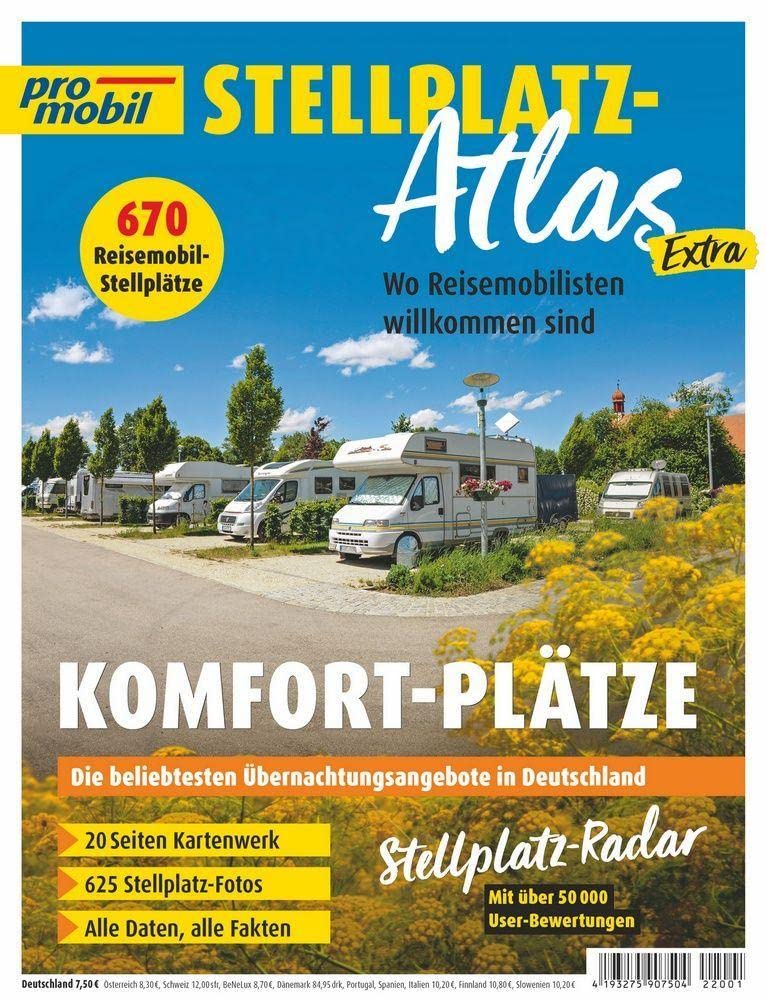 pro mobil Stellplatz Atlas Extra: Komfort-Plätze Leisure, Home & Garden