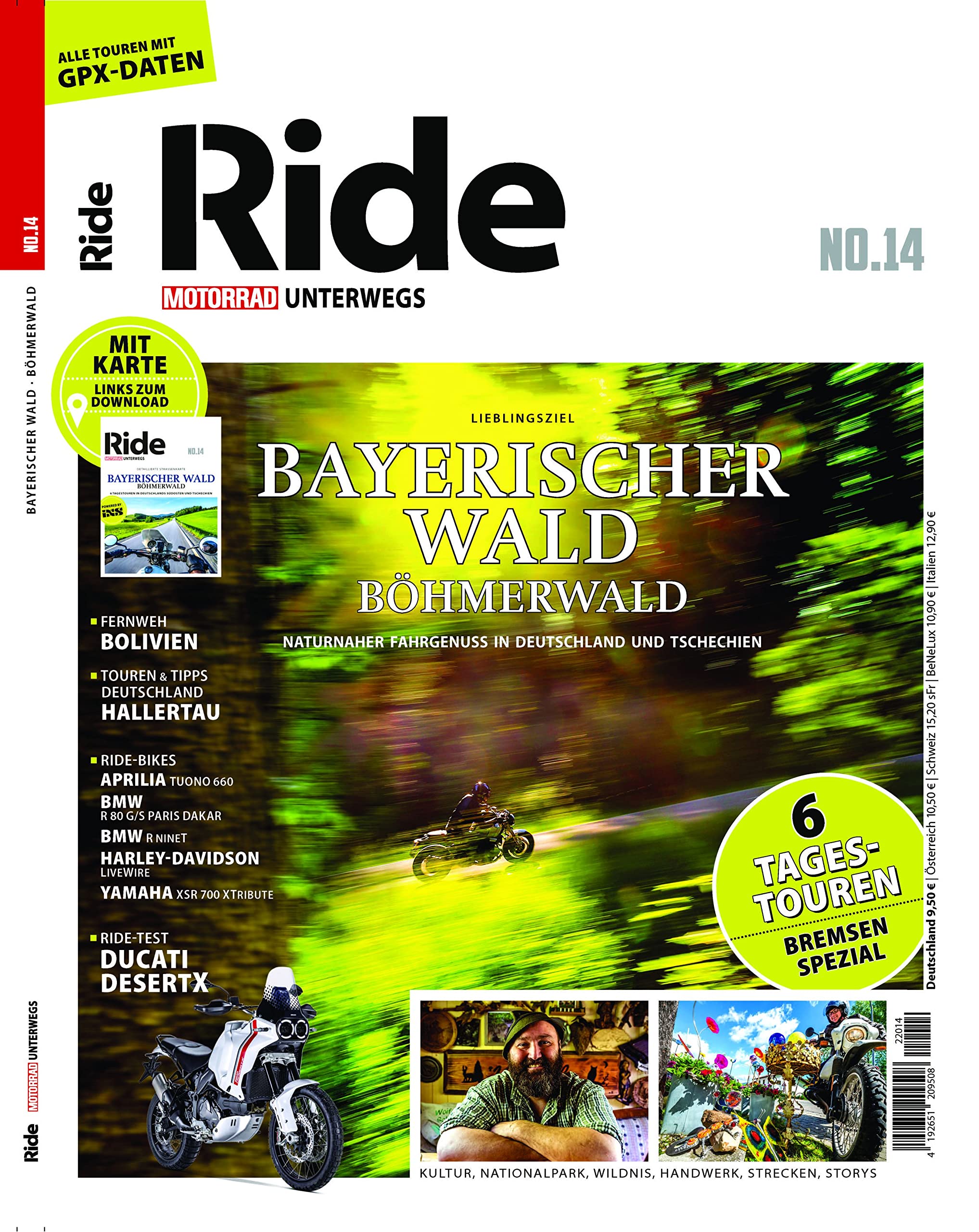 RIDE - Motorrad unterwegs, No. 14: Bayerischer Wald Leisure, Home & Garden