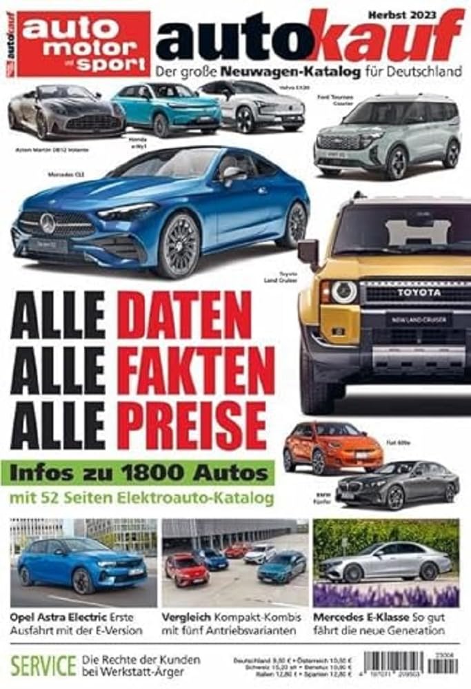 autokauf 04/2023 Herbst: Der große Neuwagen-Katalog für Deutschland Leisure, Home & Garden