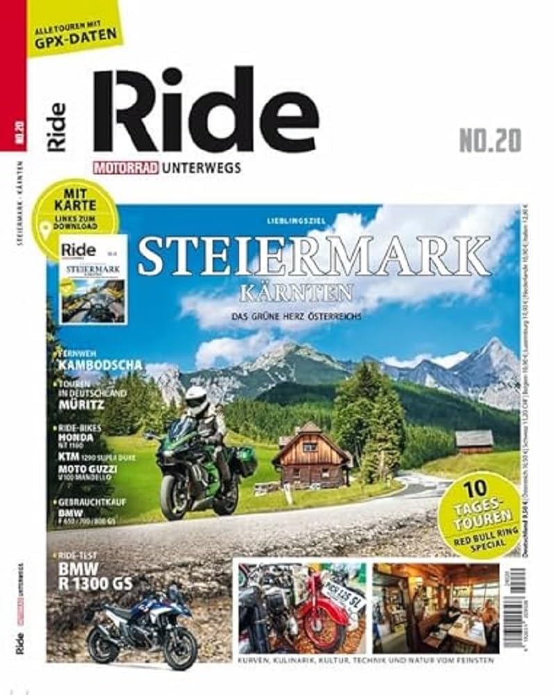 RIDE - Motorrad unterwegs, No. 20: Steiermark/Kärnten Leisure, Home & Garden