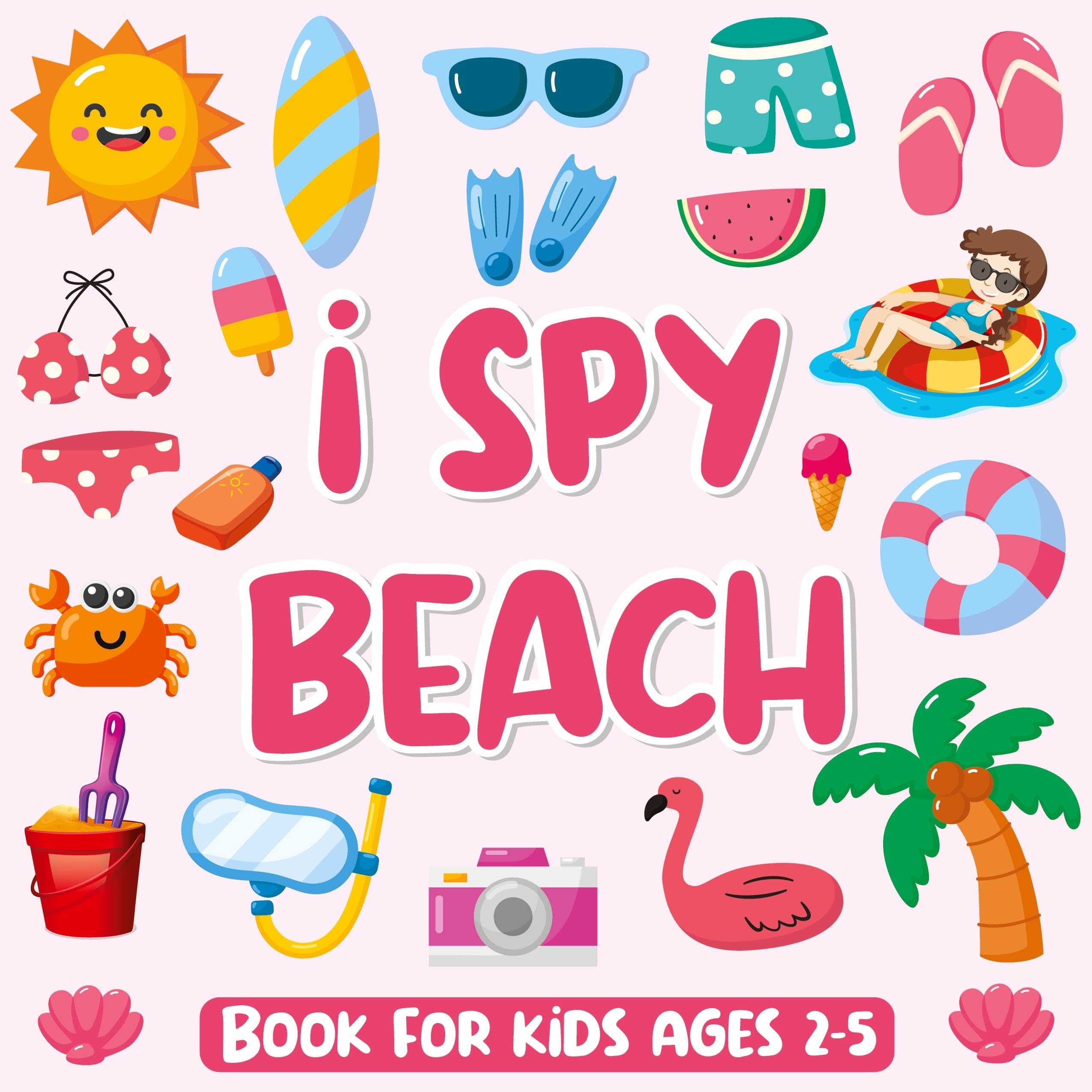 I Spy Beach Book for Kids Ages 2-5 Tiptoi & Games