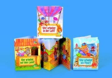 Wer arbeitet auf dem Land?. Wer arbeitet in der Stadt?. Wer arbeitet am Meer?. Wer arbeitet in der Luft?, 4 Bde. Children's books