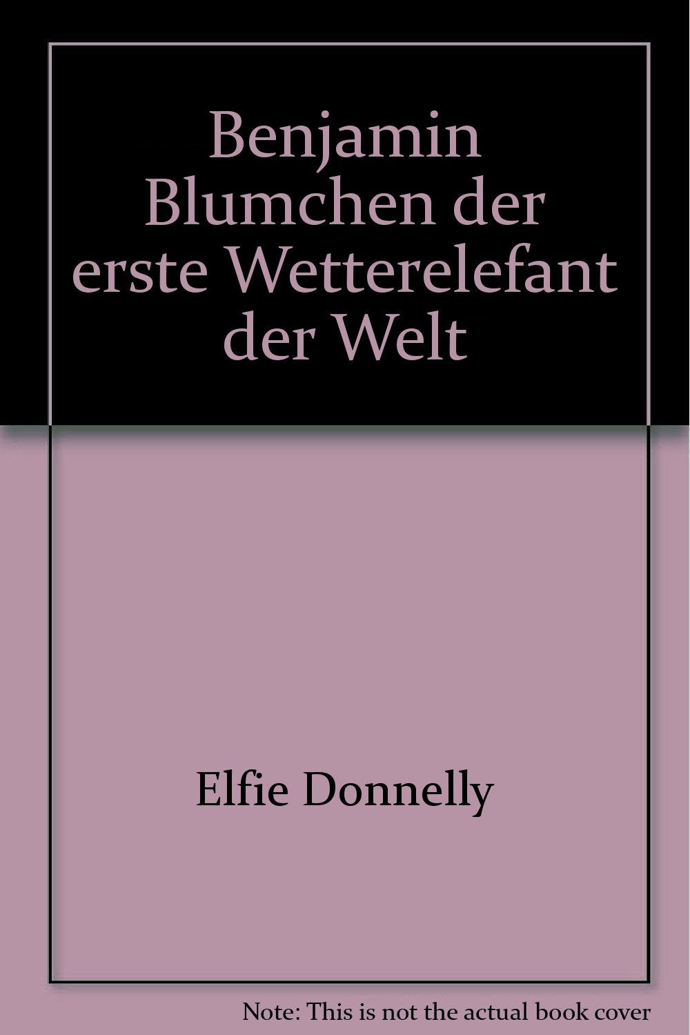 Benjamin Blümchen, 13: Benjamin Blümchen, der erste Wetterelefant der Welt Books