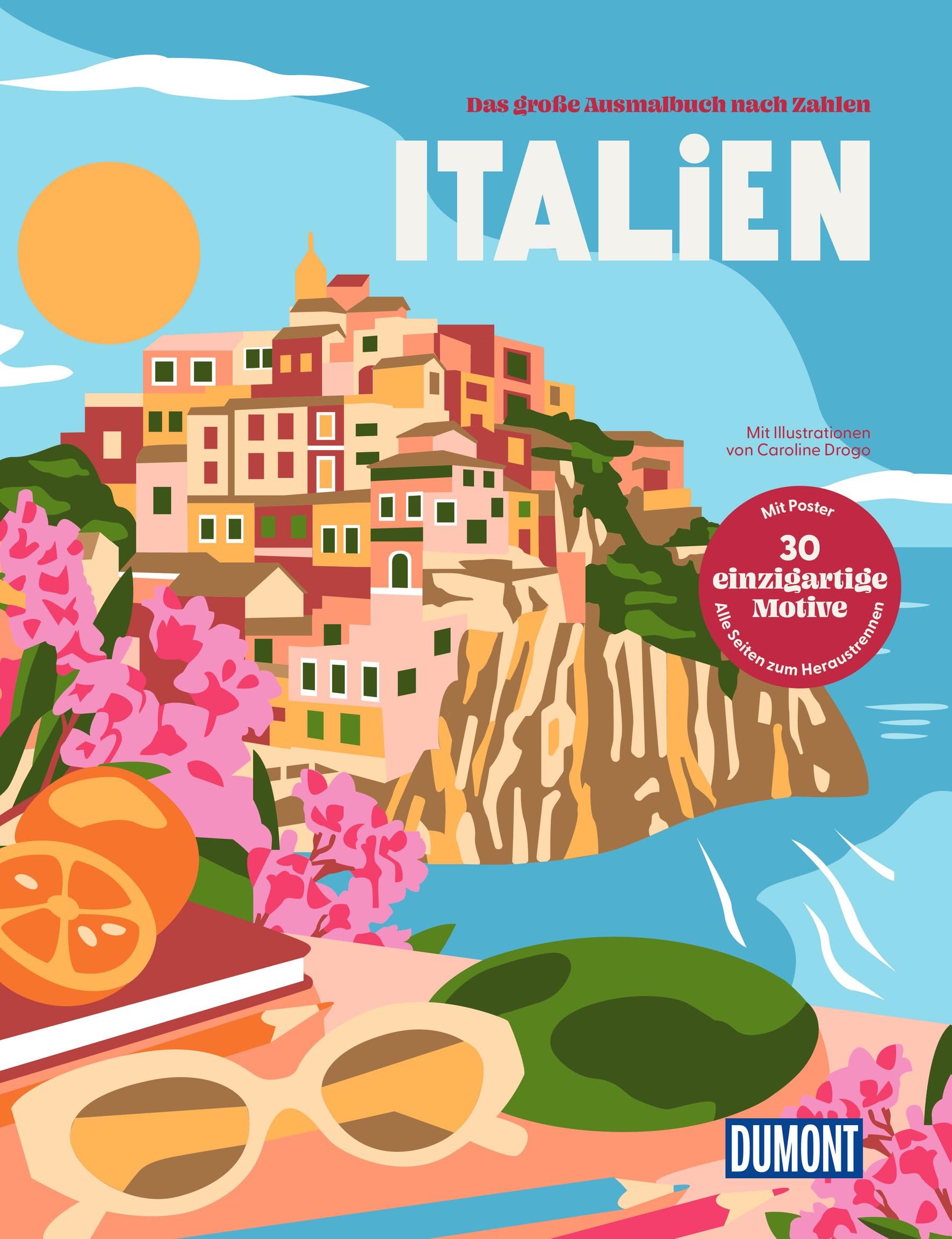 Italien - Das große Ausmalbuch nach Zahlen Travel Guides