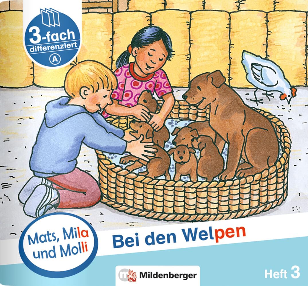 Mats, Mila und Molly - Bei den Welpen - Schwierigkeitsstufe A. H.3 book