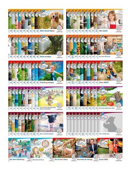 Paket – Lesestart mit Eberhart, Lesestufe 1 bis 5: Komplettbezug Heft 1-100 plus Sonderhefte: Themenhefte für Erstlesekinder, Lesestufe 1 bis 5 ... für Erstlesekinder - 5 Lesestufen) Learning & Reference