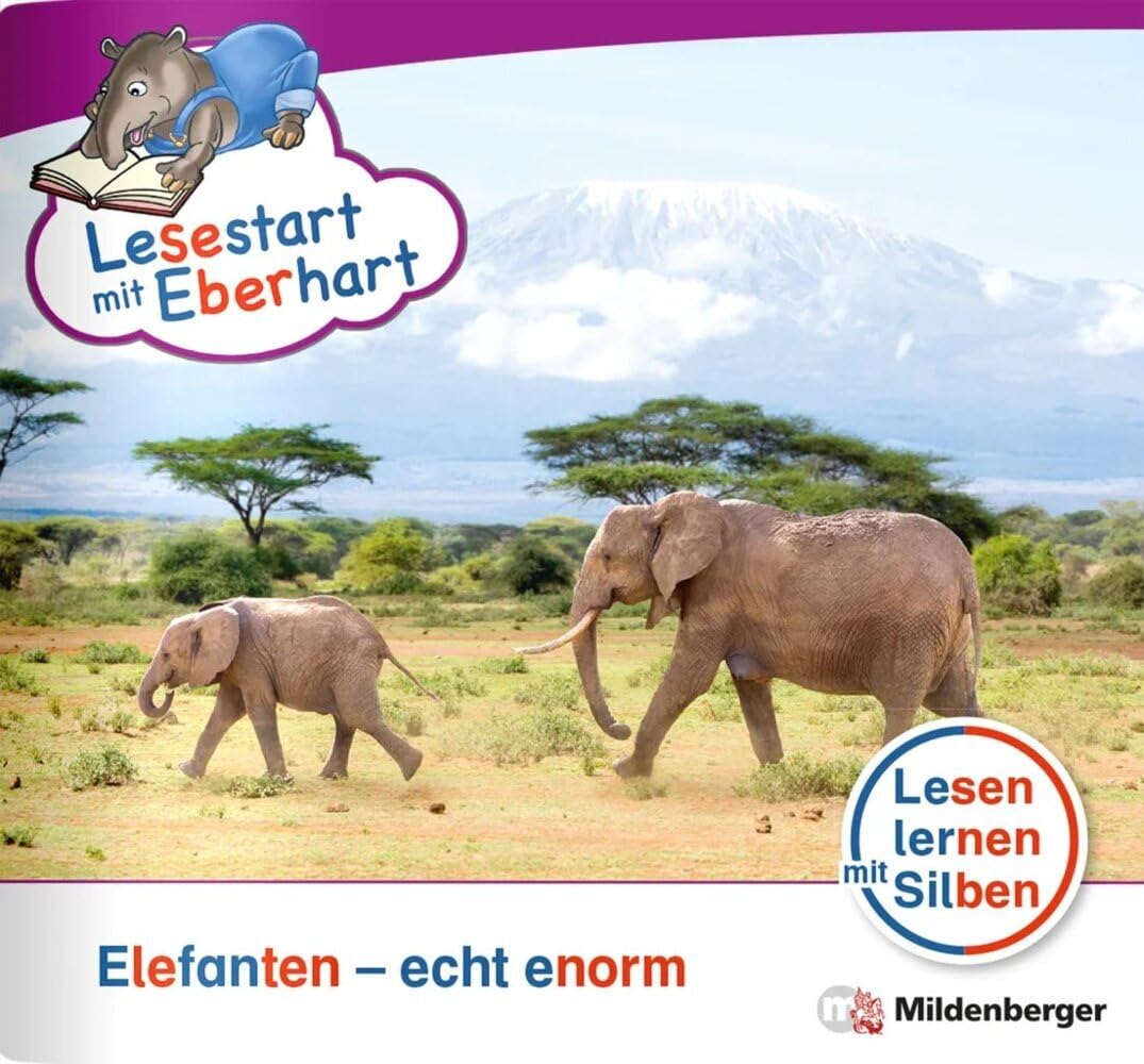 Lesestart mit Eberhart: Elefanten – echt enorm: Themenheft für Erstleser, Lesestufe 4 (Lesestart mit Eberhart: Lesen lernen mit Silben - Themenhefte für Erstlesekinder - 5 Lesestufen) Study Guides