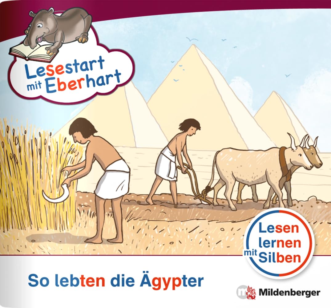 Lesestart mit Eberhart: So lebten die Ägypter: Themenhefte für Erstleser, Lesestufe 5 (Lesestart mit Eberhart: Lesen lernen mit Silben - Themenhefte für Erstlesekinder - 5 Lesestufen) Study Guides