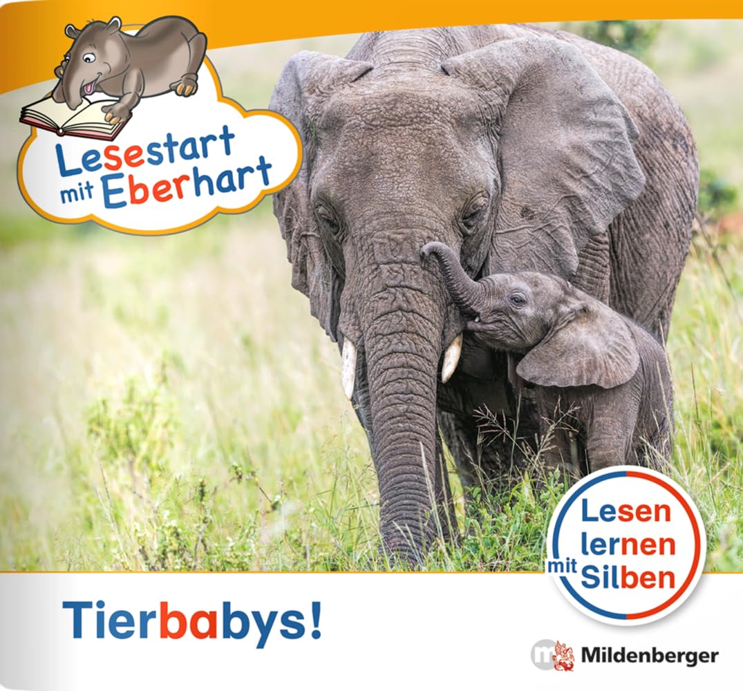 Lesestart mit Eberhart: Tierbabys!: Themenhefte für Erstleser, Lesestufe 1 (Lesestart mit Eberhart: Lesen lernen mit Silben - Themenhefte für Erstlesekinder - 5 Lesestufen) Professional & Reference Books
