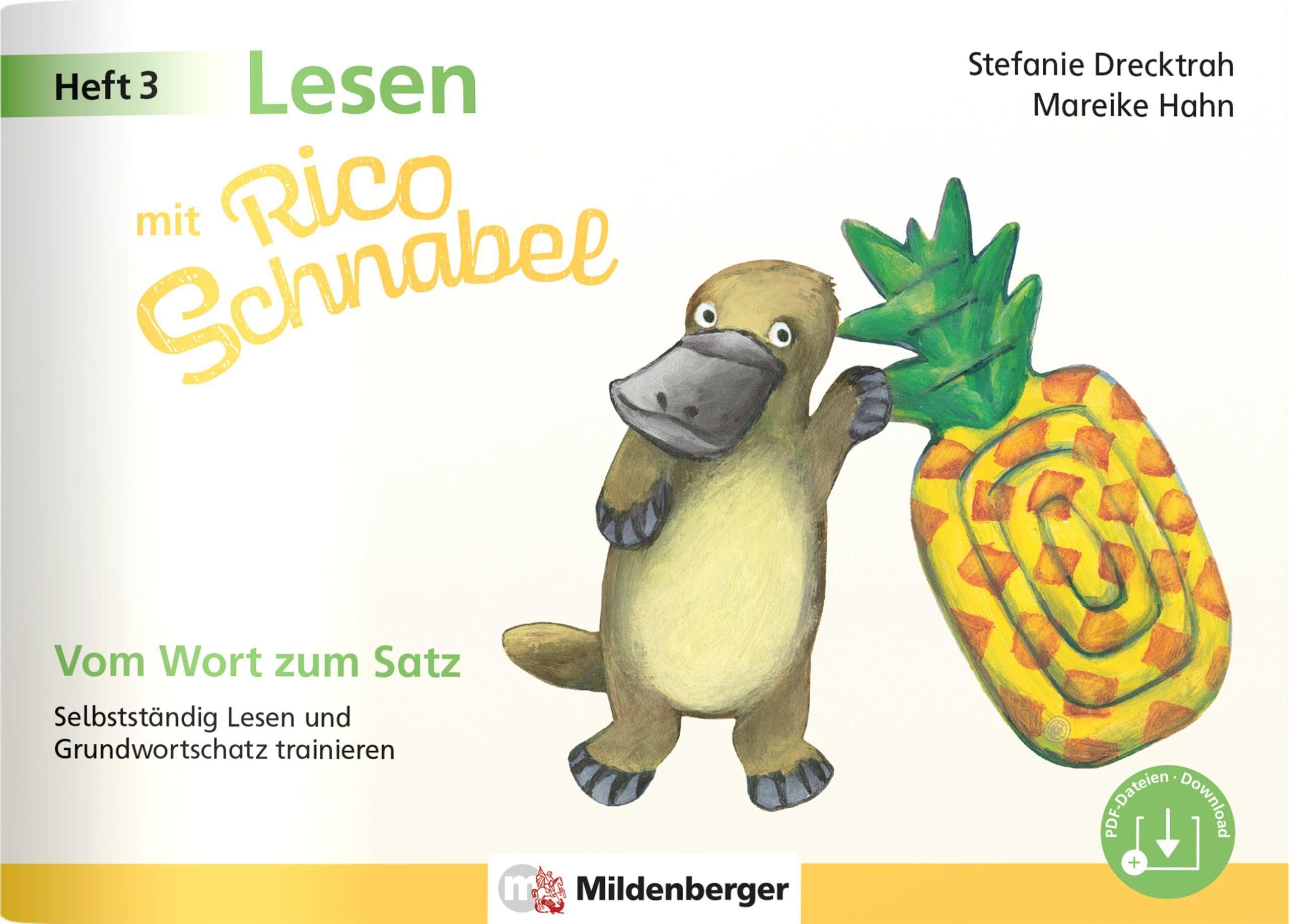 Lesen mit Rico Schnabel, Heft 3: Vom Wort zum Satz Learning & Reference