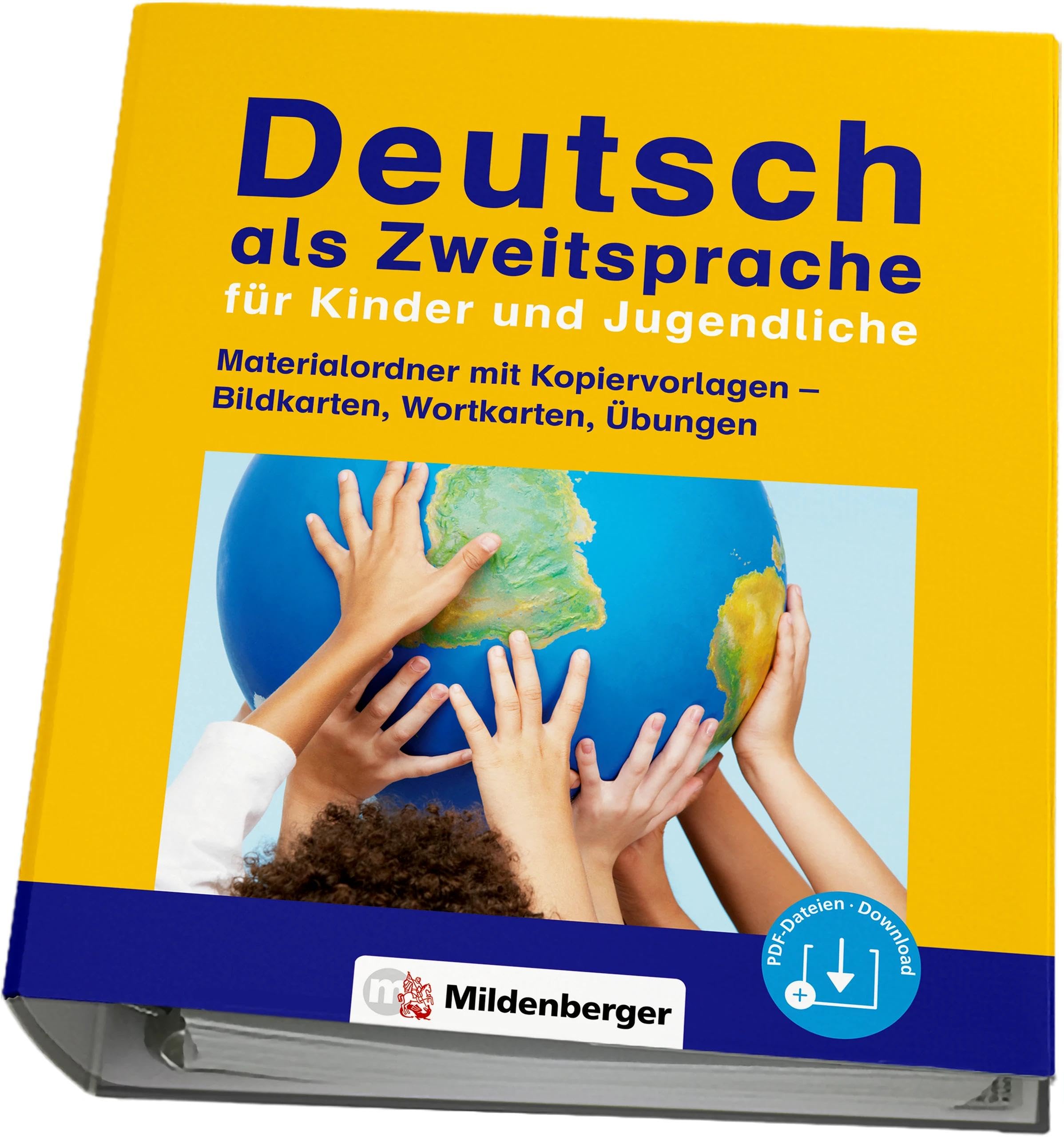 Deutsch als Zweitsprache für Kinder und Jugendliche: Materialordner mit Kopiervorlagen – Bildkarten, Wortkarten, Übungen: Materialordner mit Kopiervorlagen, Bild- und Wortkarten Foreign Languages ​​& Dictionaries