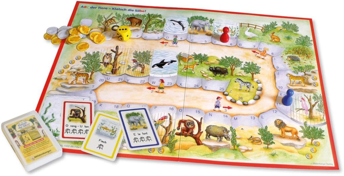 ABC der Tiere – Klatsch die Silbe!, Spiel (Einzel-Set ): Spiel zum Einüben des Silbenklatschens Study Guides