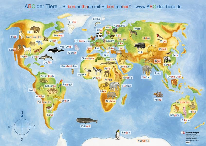 ABC der Tiere 1 – Poster zu den Ankerbildern Learning & Reference