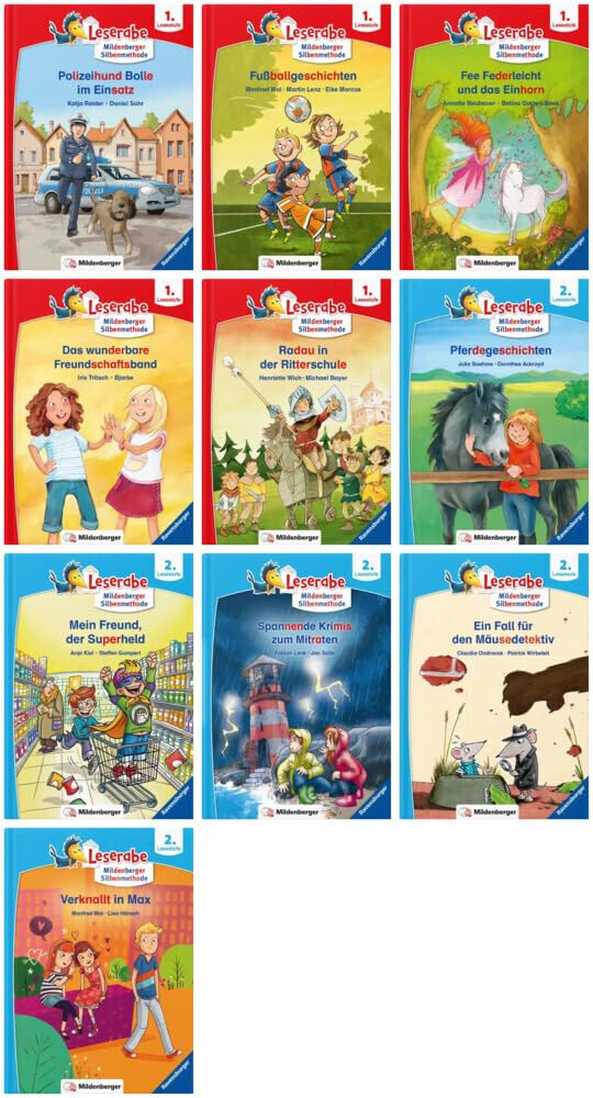 Paket – Leserabe Komplettbezug · Set 4: 10 Bände (je 5 Bände zu Lesestufe 1 und Lesestufe 2) Learning & Reference