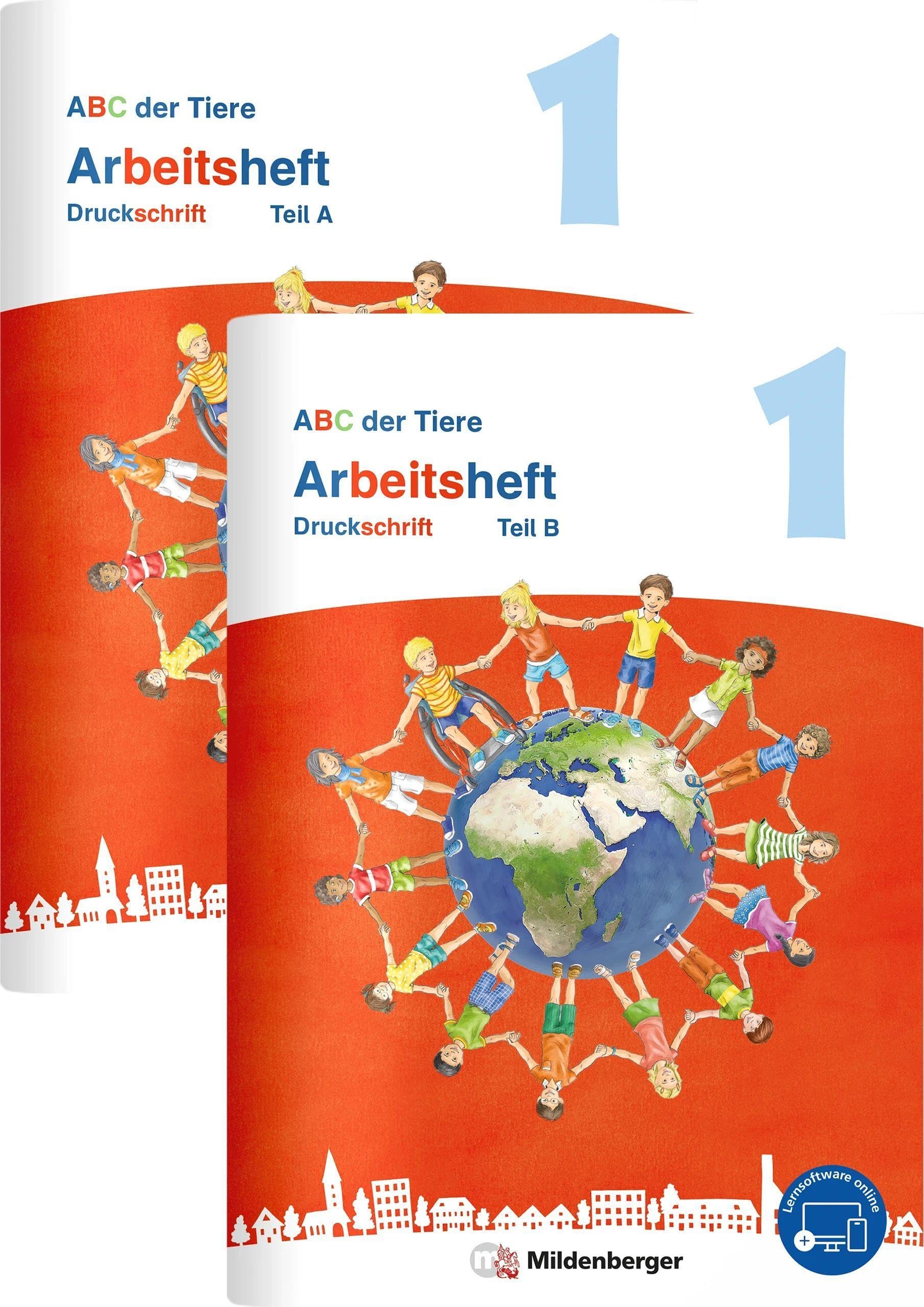 ABC der Tiere 1 Neubearbeitung - Arbeitsheft Druckschrift, Teil A und B Study Guides