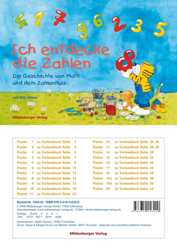 Ich entdecke die Zahlen - Die Geschichte von Matti und dem Zahlenfluss, Poster Mathematics
