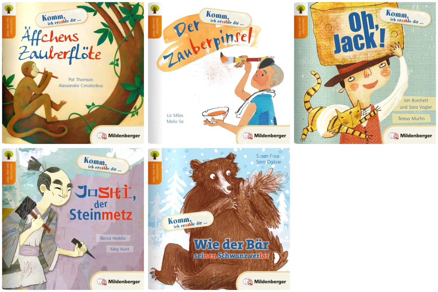 Geschichten aus aller Welt - Set 2: Einzelbände: Äffchens Zauberflöte; Der Zauberpinsel; Oh, Jack!; Joshi, der Steinmetz; Wie der Bär seinen Schwanz verlor Study Guides