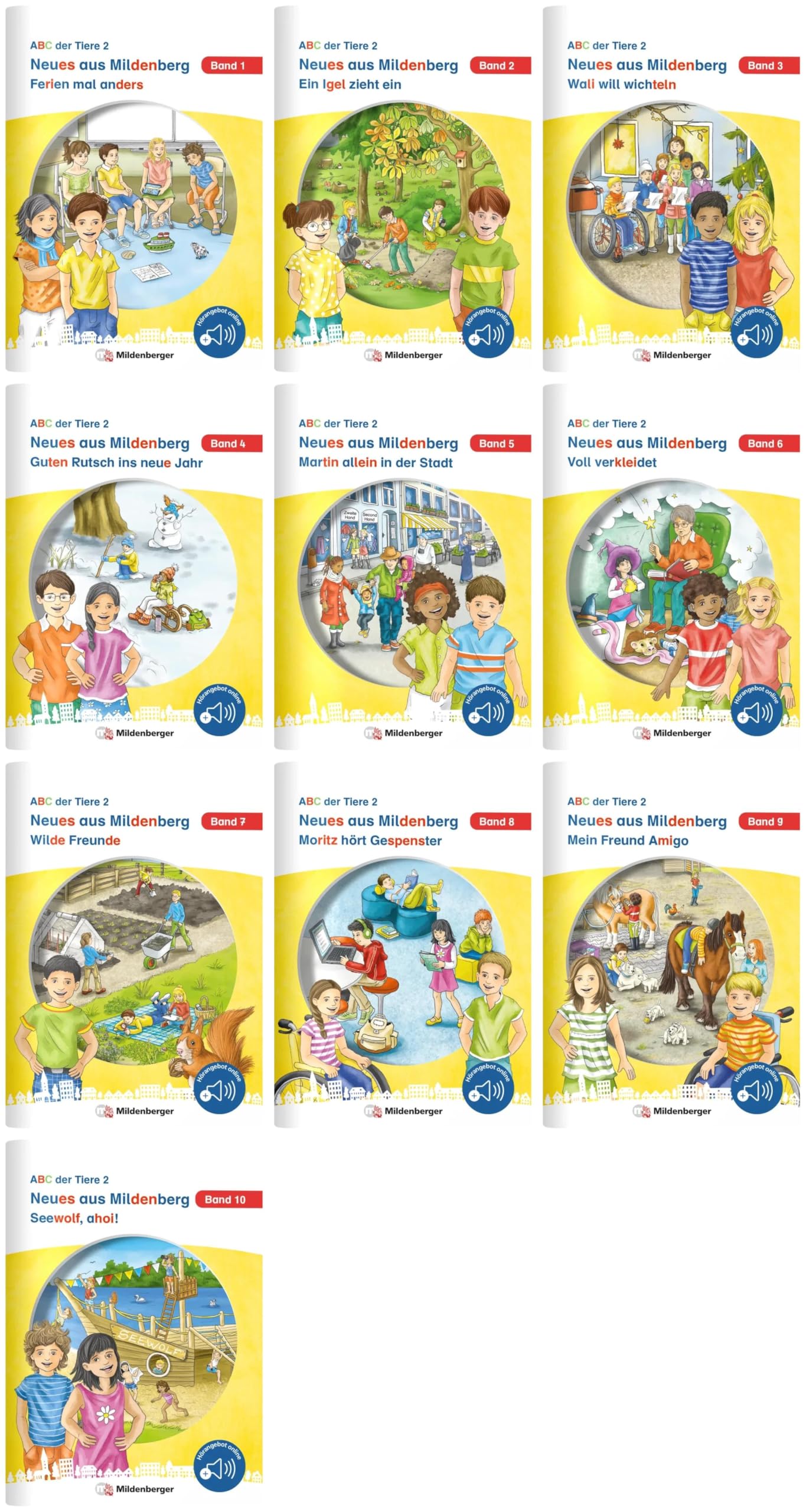 Paket - Neues aus Mildenberg - Geschichten von Mia, Mio und ihren Freunden, Klasse 2 1-10 Study Guides