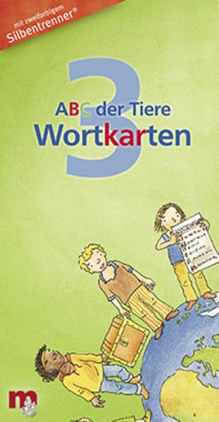 ABC der Tiere 3 - Wortkarten in 5-Fächer-Lernbox: Silbenmethode mit Silbentrenner Study Guides