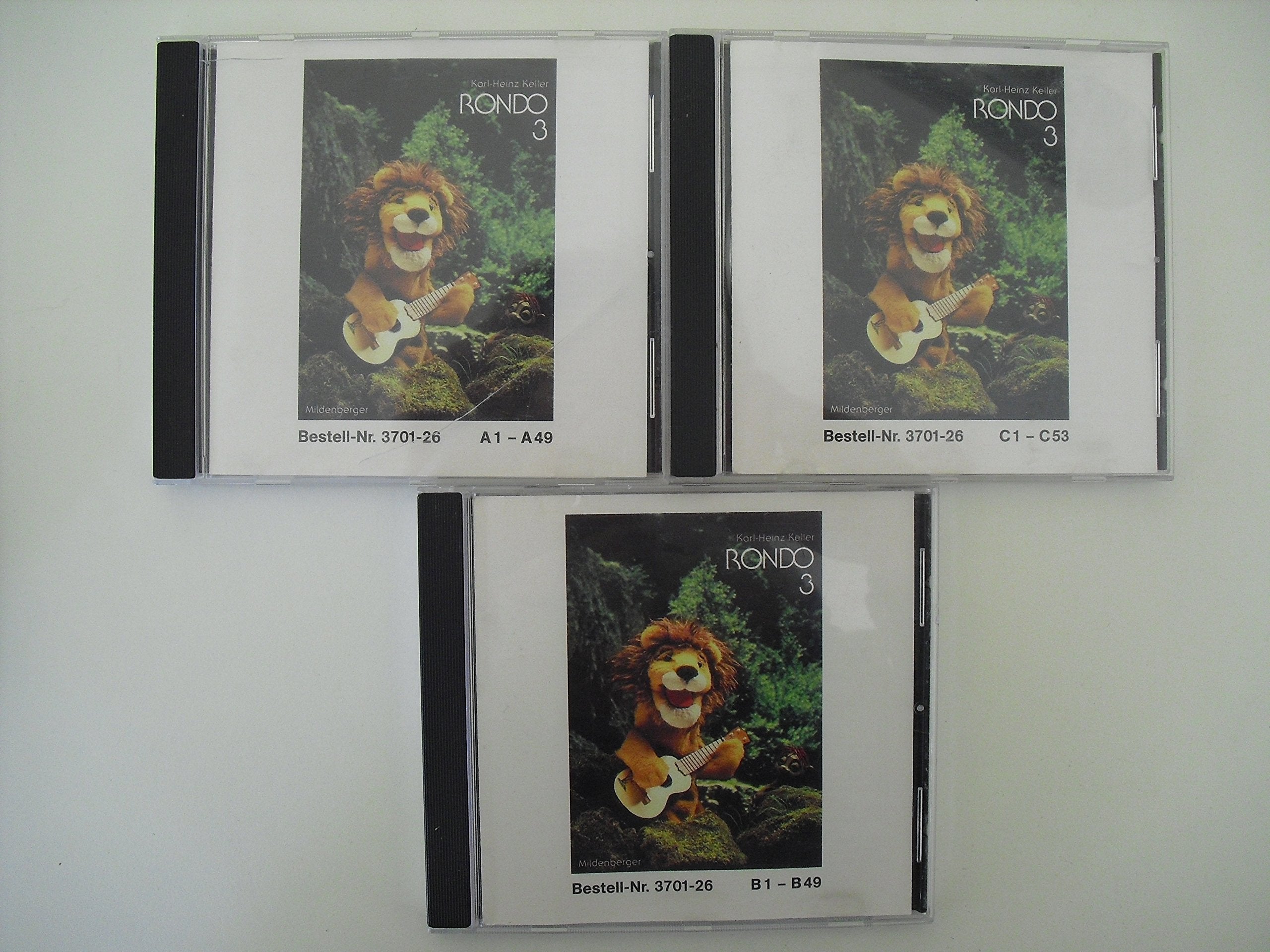 Rondo, Musiklehrgang für die Grundschule, Neubearbeitung, Hörbeispiele, 3 Audio-CDs Learning & Reference