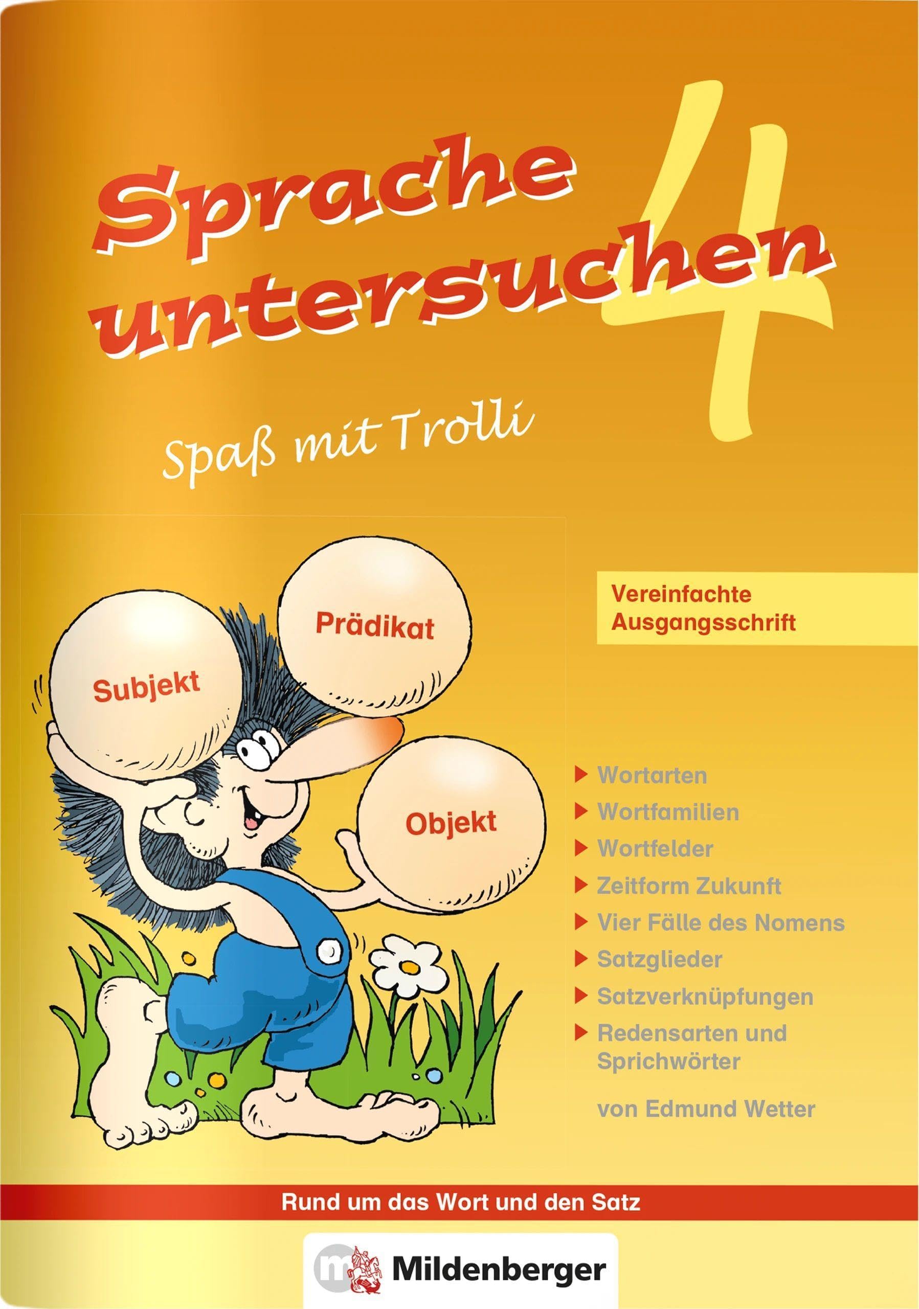 Sprache untersuchen – Spaß mit Trolli 4, Vereinfachte Ausgangsschrift: Arbeitsheft Study Guides