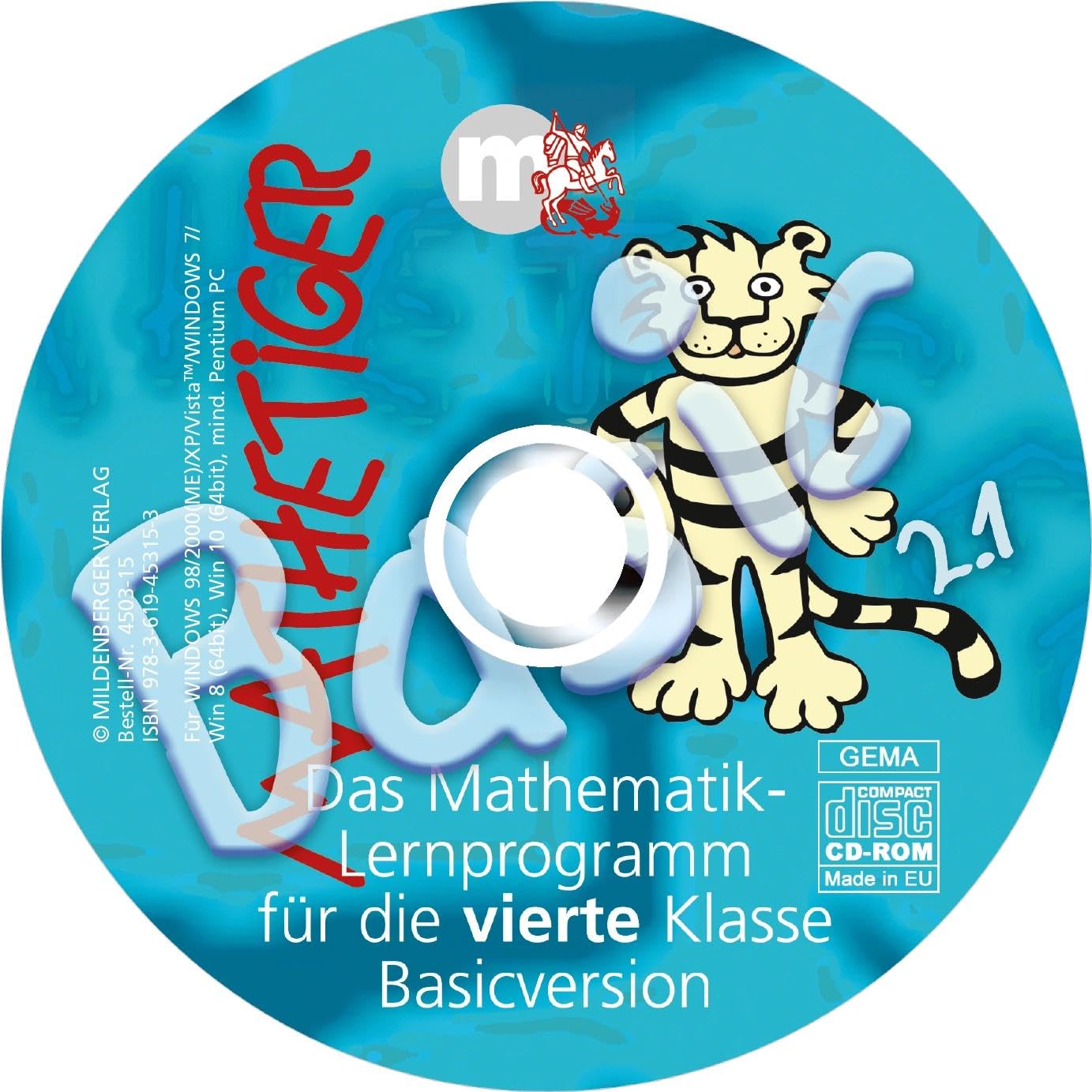 Mathetiger Basic 4, Version 2.1, CD-ROM: mit 6 Übungen aus CD-ROM Mathetiger 3/4 Homeversion Non-fiction
