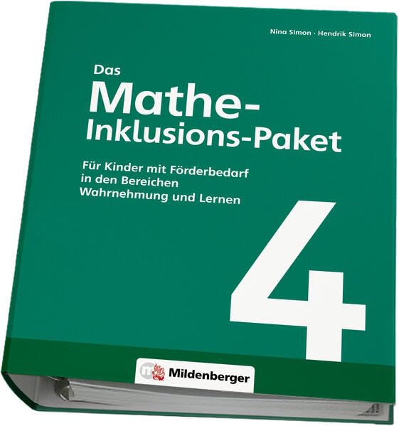 Das Mathe-Inklusions-Paket 4: Materialien für Kinder mit Förderbedarf in den Bereichen Wahrnehmung und Lernen Learning & Reference