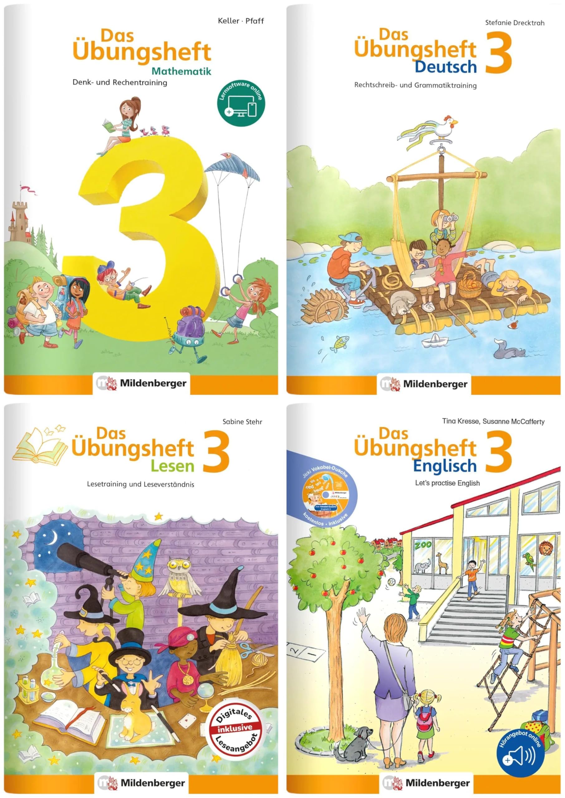 Sicher ins 4. Schuljahr - Paket: Rechnen - Schreiben - Lesen - Grammatik - Englisch · Klasse 3 Foreign Languages ​​& Dictionaries