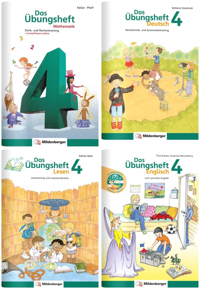 Sicher ins 5. Schuljahr – Paket: Rechnen – Schreiben – Lesen – Grammatik – Englisch · Klasse 4: Wichtige Grundlagen des Stoffs der 4. Klasse wiederholen, um gut ins 5. Schuljahr zu starten. Foreign Languages ​​& Dictionaries