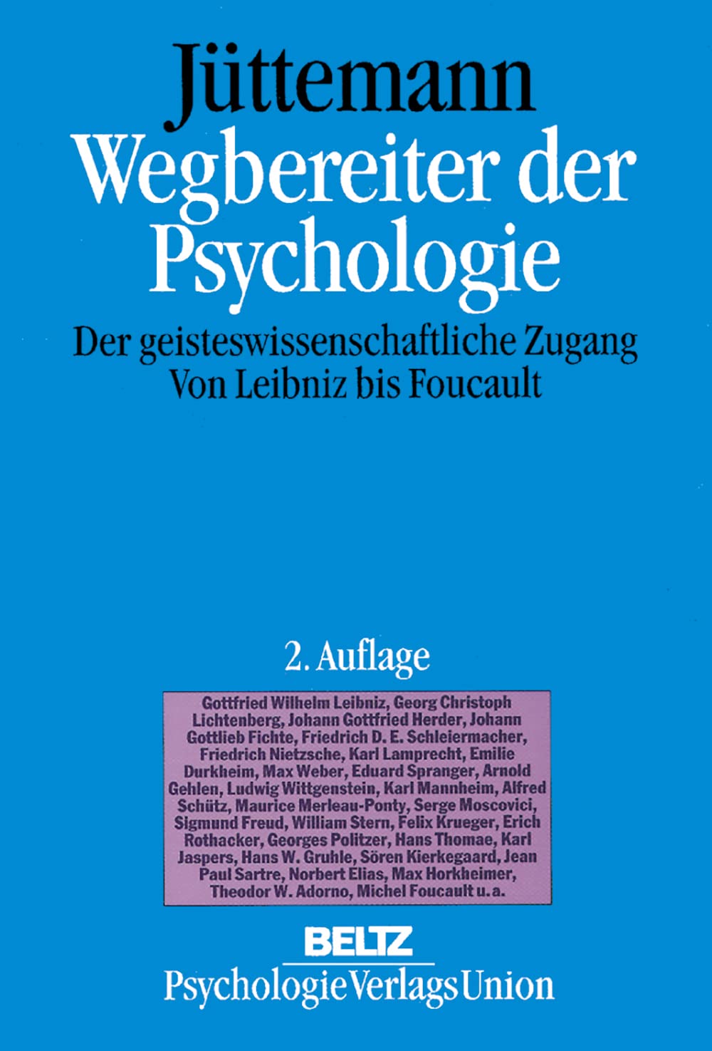 Product Image: Wegbereiter der Psychologie - Jüttemann, Gerd