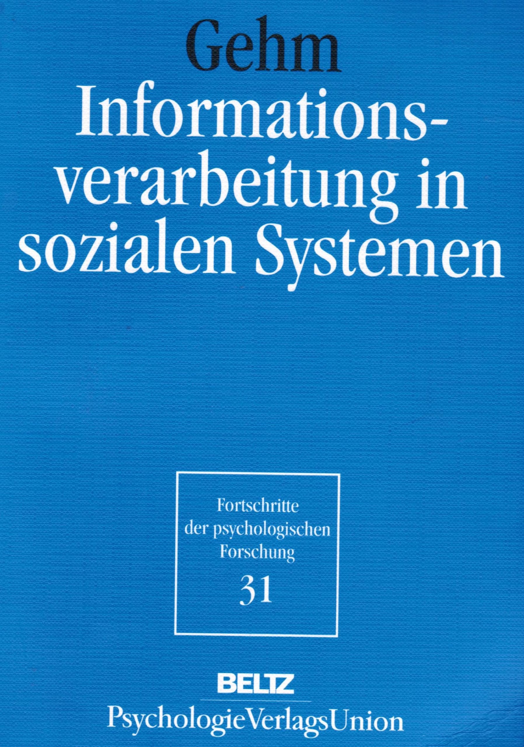 Informationsverarbeitung in sozialen Systemen Books