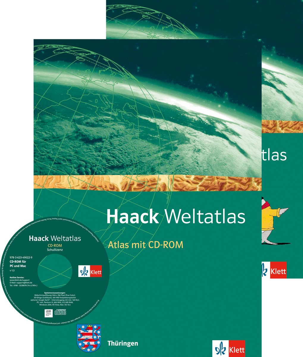 Haack Weltatlas. Ausgabe Thüringen Sekundarstufe I: Atlas mit CD-ROM und Arbeitsheft Kartenlesen Klasse 5-10 Leisure, Home & Garden