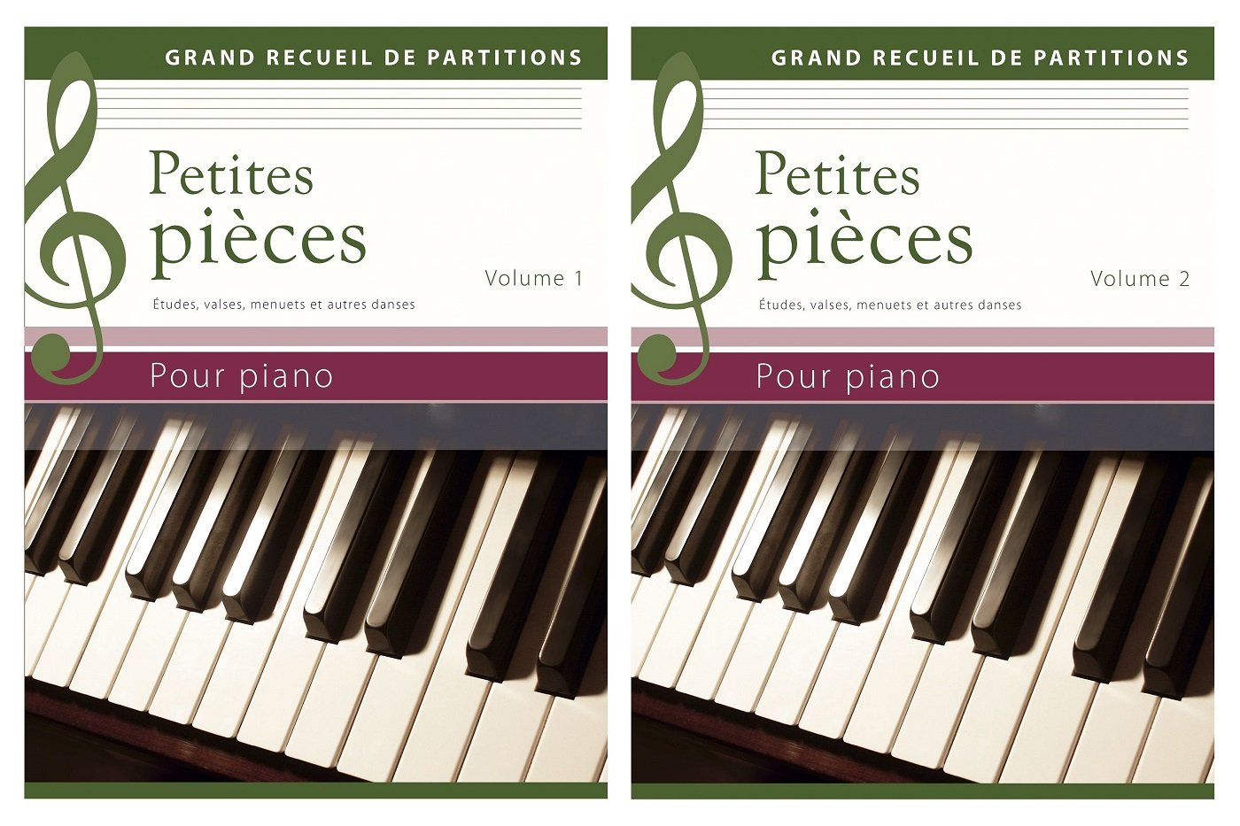 Petites pièces pour piano: Etudes, polkas, menuets et autres danses, Coffret 2 volumes Books