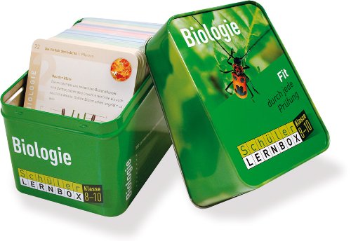 Schüler-Lernbox Biologie 8-10 Klasse: 300 Lernkarten zu den zentralen Wissensgebieten und Prüfungsfragen Study Guides
