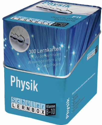 Schüler-Lernbox Physik Klasse 8-10: 300 Lernkarten zu den zentralen Wissensgebieten und Prüfungsfragen Study Guides