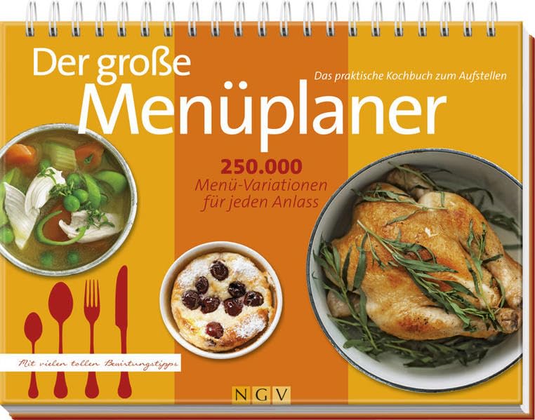 Der große Menüplaner: 250.000 Menü-Variationen für jeden Anlass: 250.000 Menü-Variationen für jeden Anlass. Mit vielen tollen Bewirtungstipps. Das ... zum Aufstellen. Mit dreigeteilten Seiten Leisure, Home & Garden