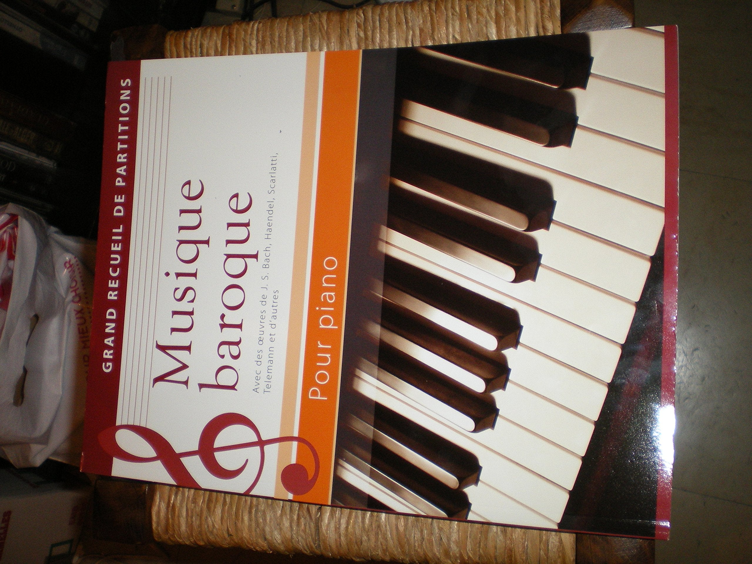 grand recueil de partitions : Musique baroque pour piano Books